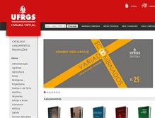 Tablet Screenshot of livraria.ufrgs.br